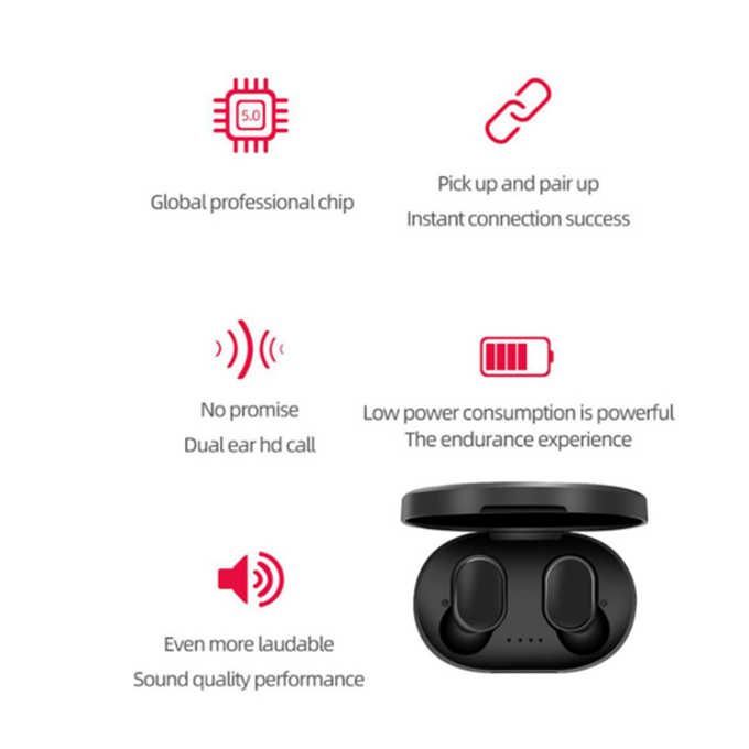 T WS Wireless Bluetooth 5.0 Earphone Sport Earbuds Headset With Mic For Xiaomi Samsung Huawei