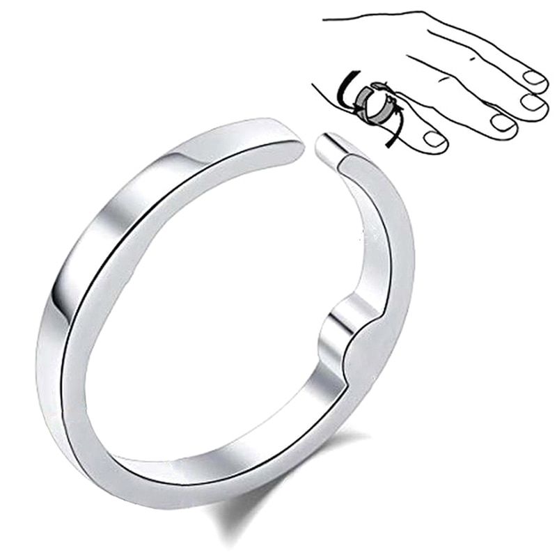 Anti Snore Ring Magnetic Therapy Acupressure Treatment Against Snoring Device Snore Stopper Finger Ring Sleeping Aid 3 Size