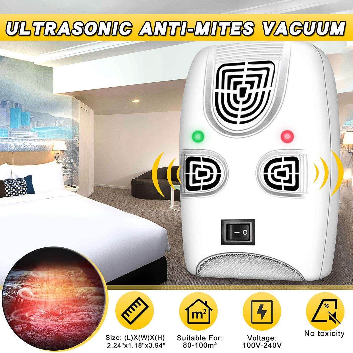Ultrasonic Anti-Dust Mites Vacuum Cleaner UV Household Bed Mattress Sofa 3yue