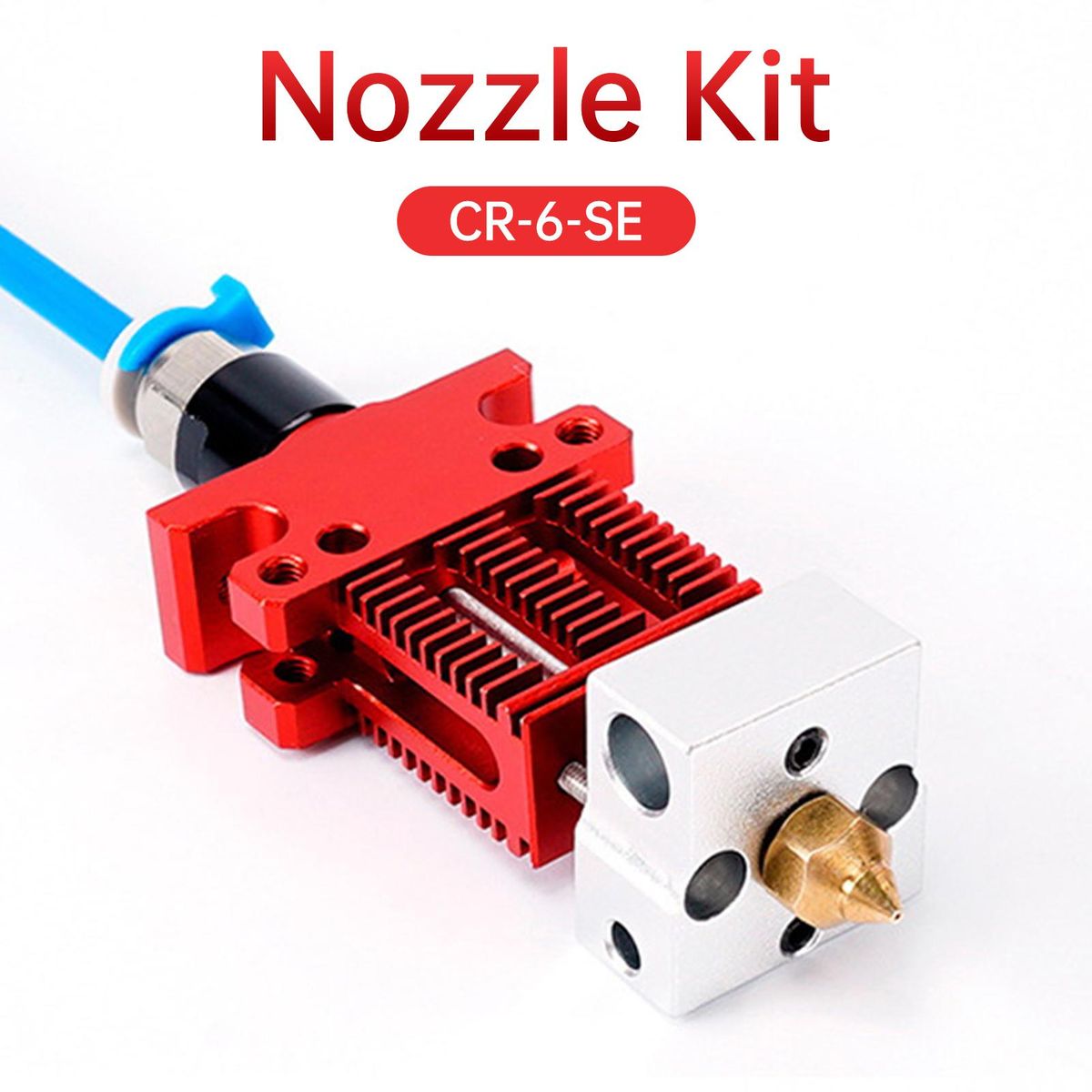 CR-6 SE Hotend Kit All Metal Design Compatible with Creality CR6 SE/ Ender-3 Series 3D Printers with Insulation Silicone Sock