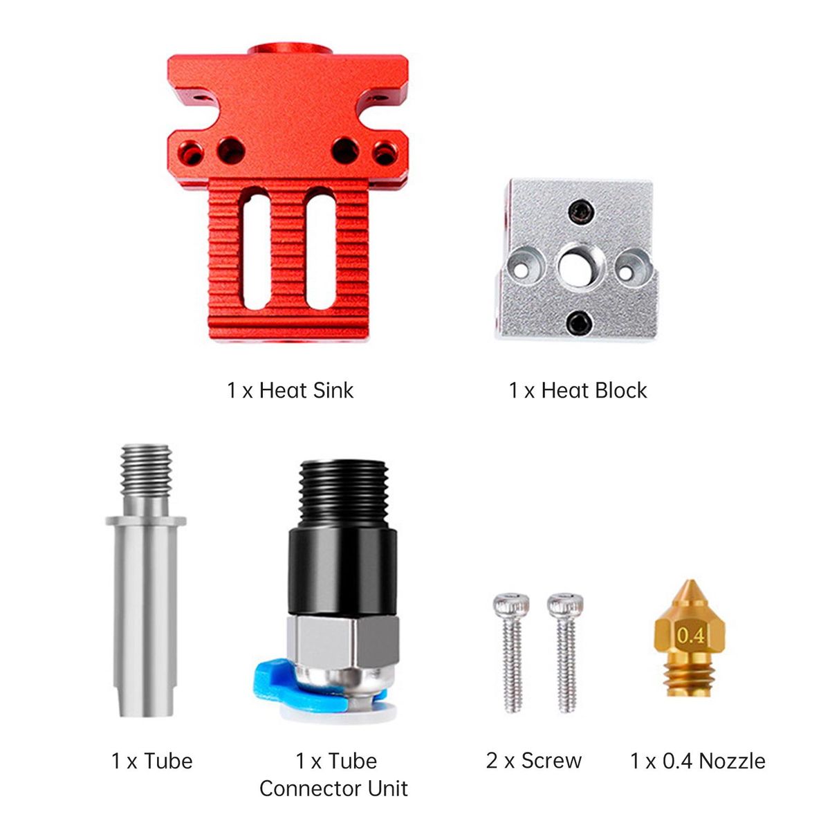 CR-6 SE Hotend Kit All Metal Design Compatible with Creality CR6 SE/ Ender-3 Series 3D Printers with Insulation Silicone Sock