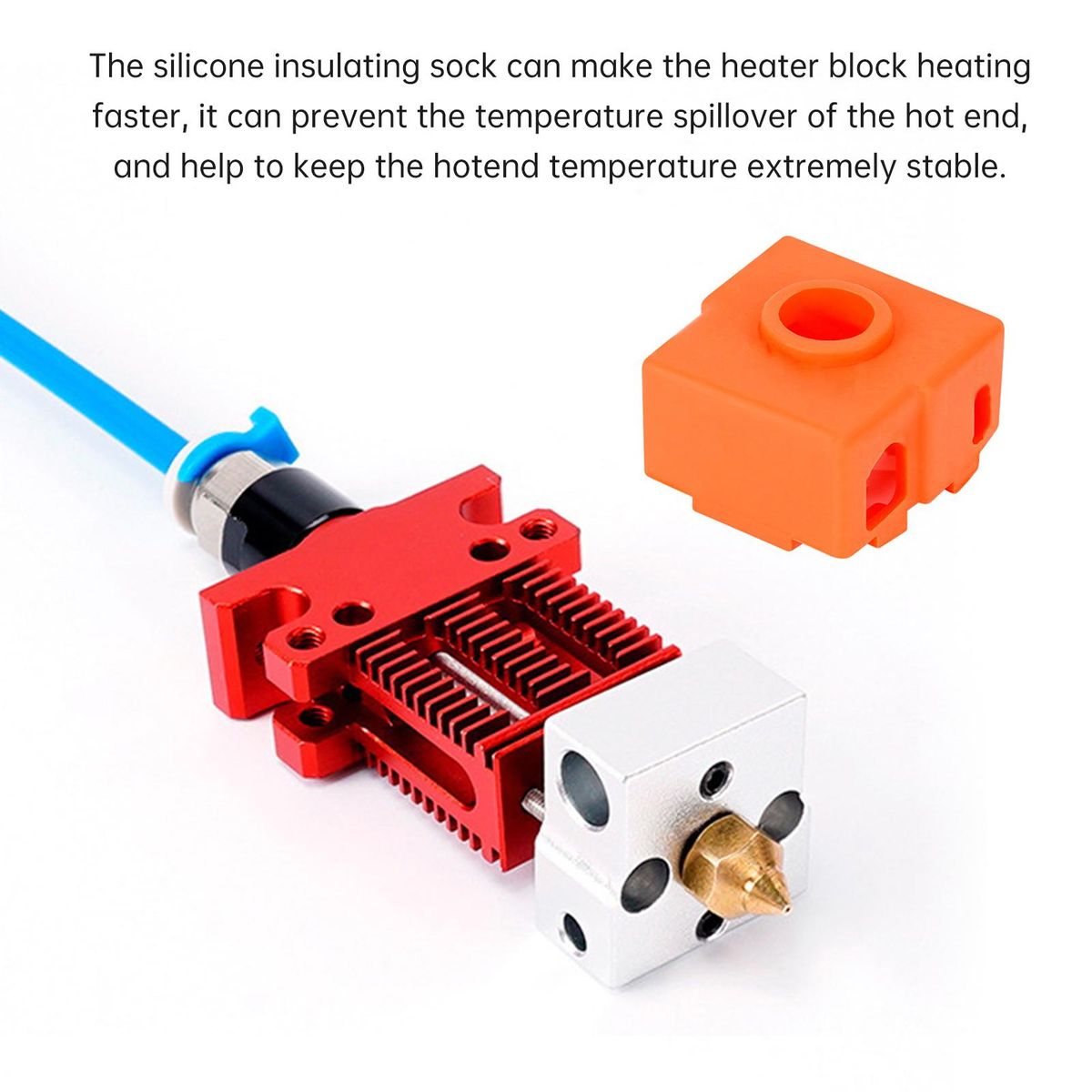 CR-6 SE Hotend Kit All Metal Design Compatible with Creality CR6 SE/ Ender-3 Series 3D Printers with Insulation Silicone Sock