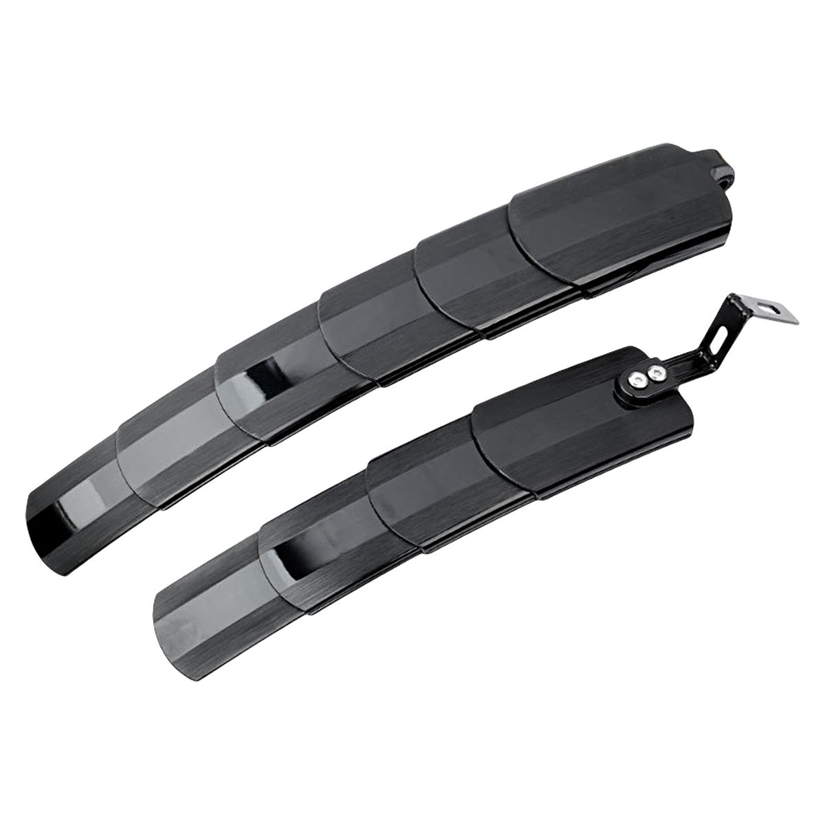 1 Set Bike Mud Guard Rust Resistant Cycling Mudguard Black