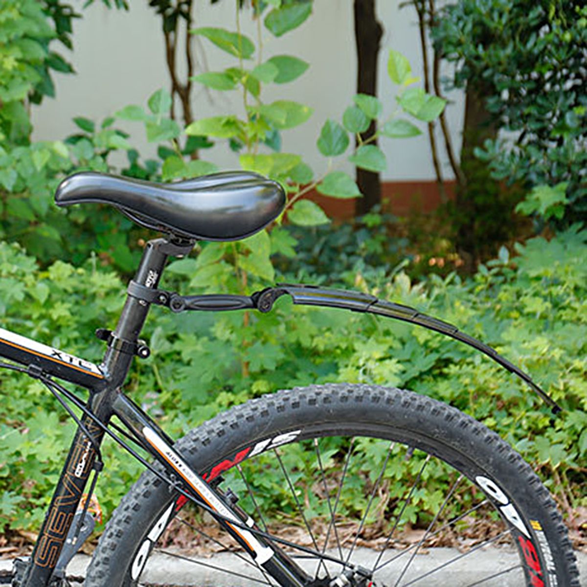 1 Set Bike Mud Guard Rust Resistant Cycling Mudguard Black