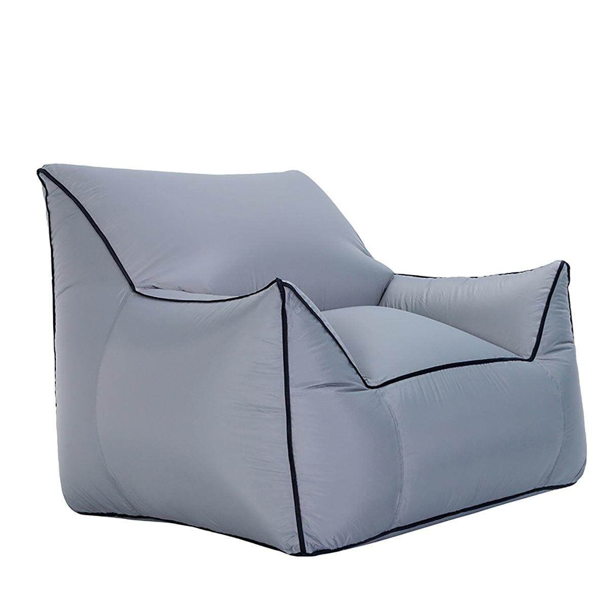 Inflatable Air Sofa Lazy Sleeping Adult Child Indoor Outdoor Beach Camping BagIntex Inflatable Queen Size Pull-Out Futon Sofa Couch #Small Size Grey (small)