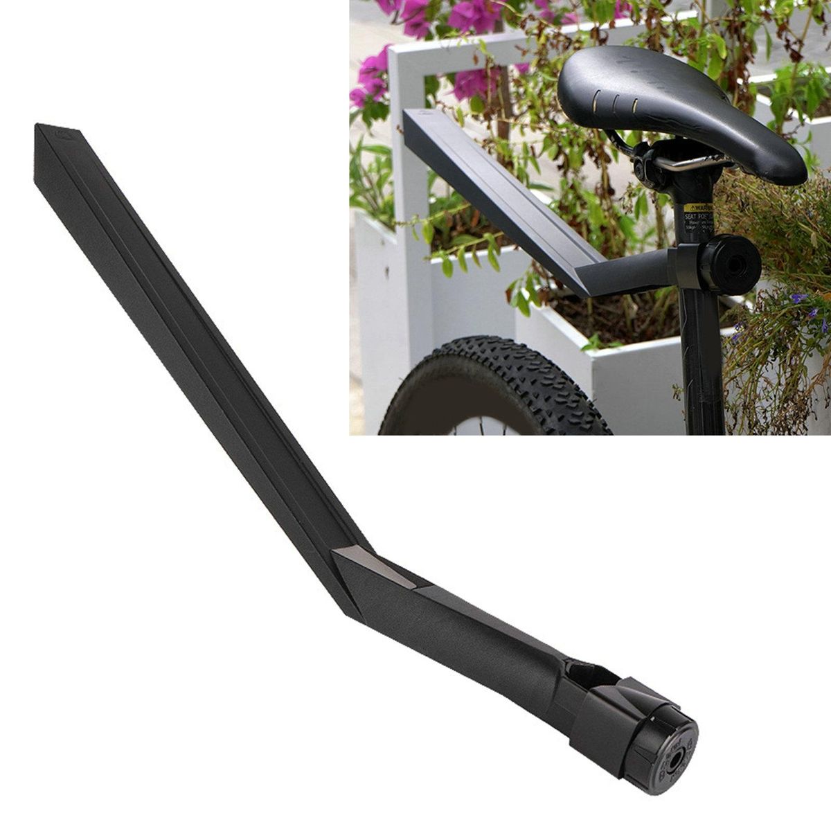 Bicycle Fender Simple Cleaning Bike Rear Fender Black