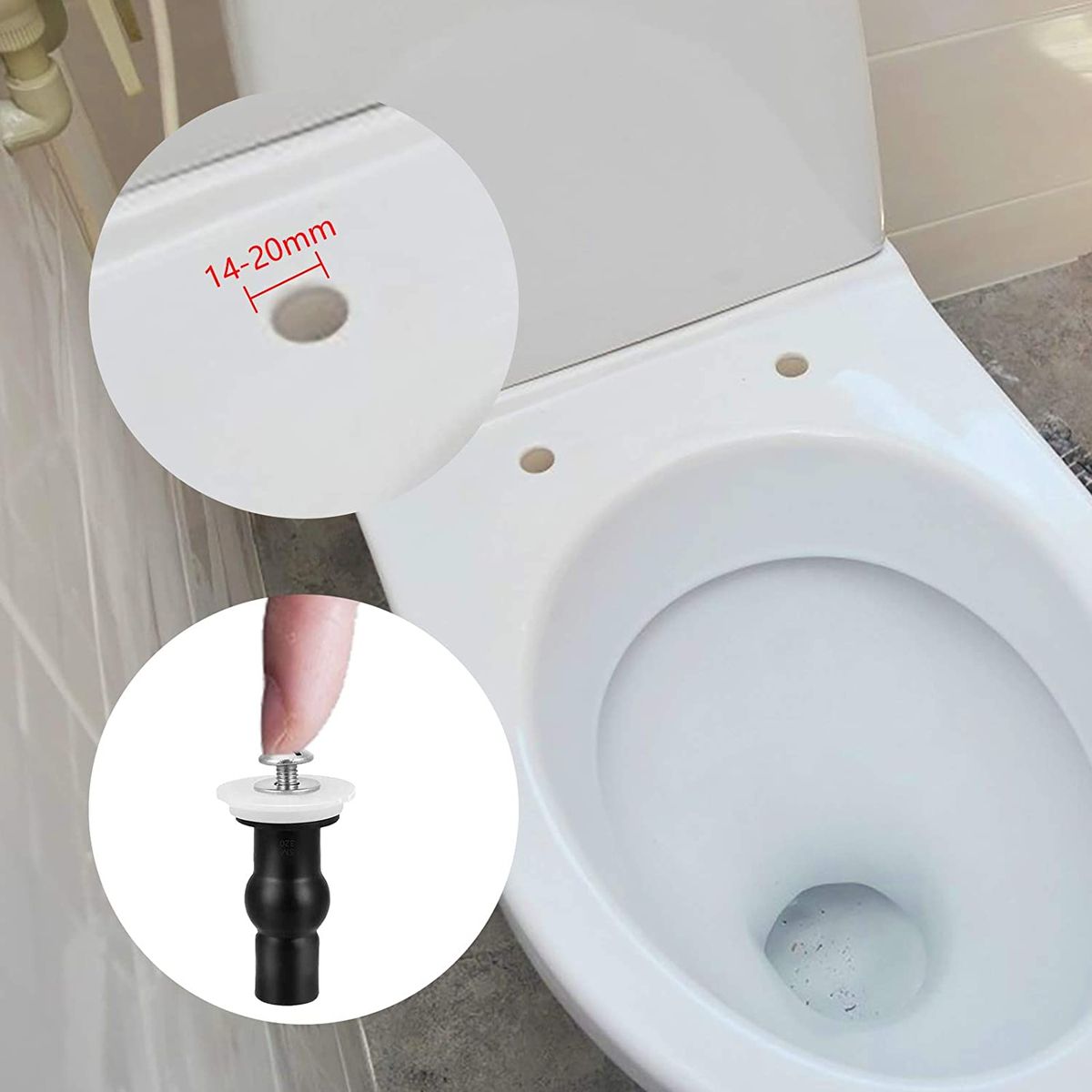 Toilet Seat Screws,Universal Rubber WC Blind Hole