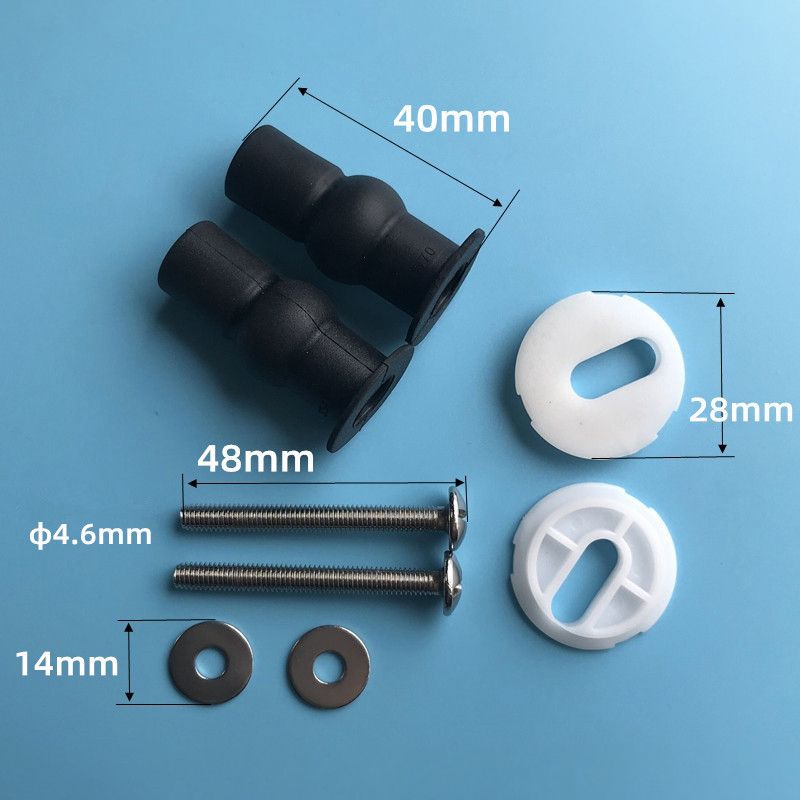 Toilet Seat Screws,Universal Rubber WC Blind Hole