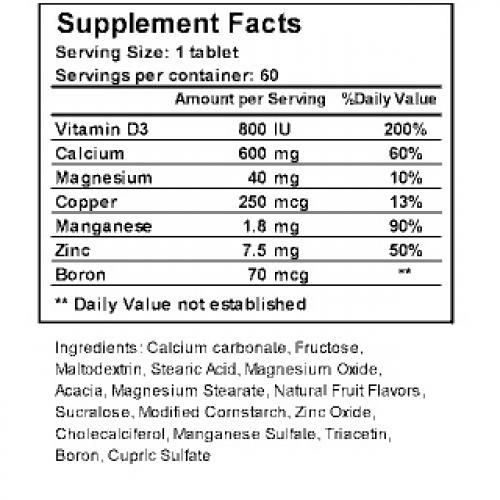 Calcium Care Chewable Tablet - 60 Count
