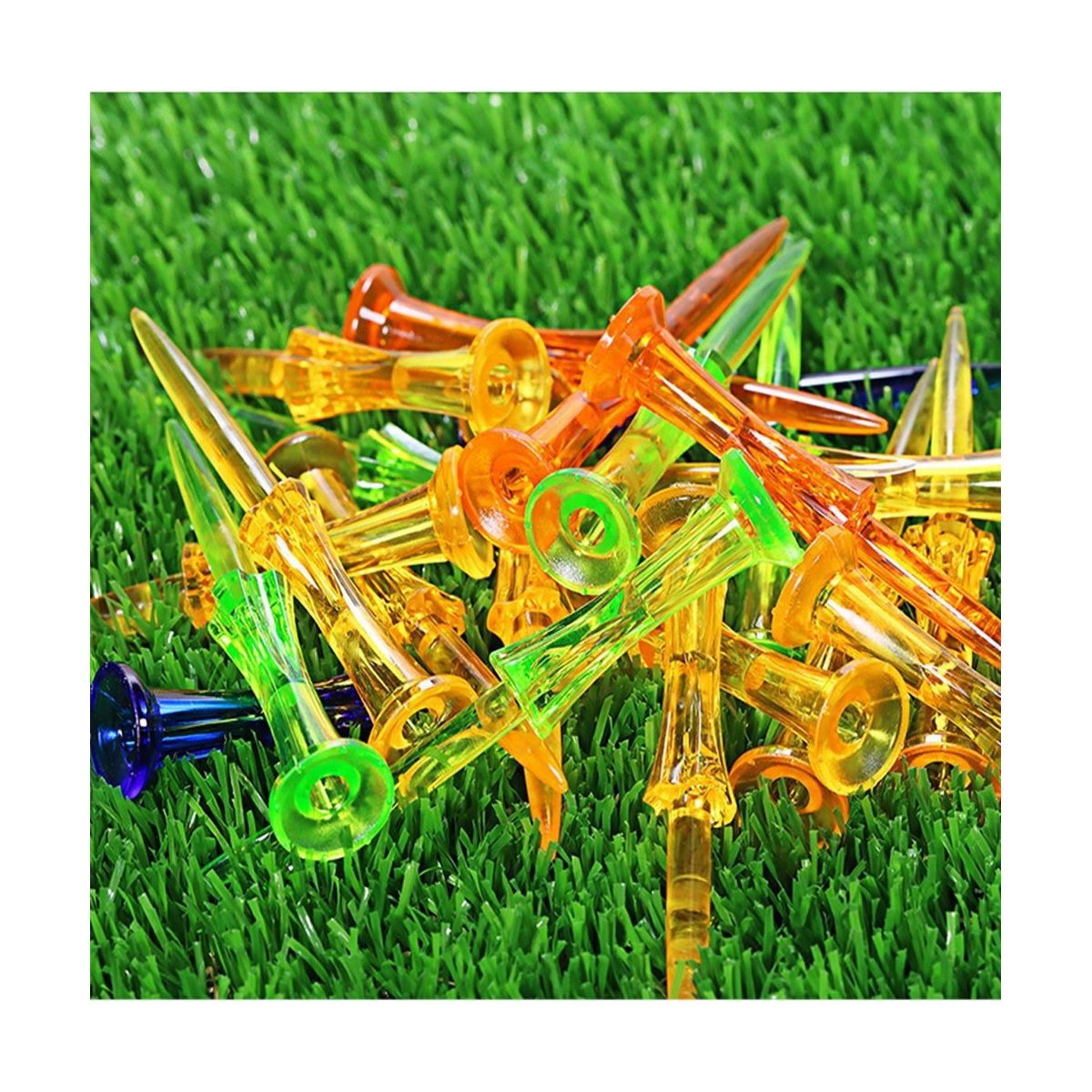 100PCS Golf Tee Portable Golf Training Tees Holder Reusable