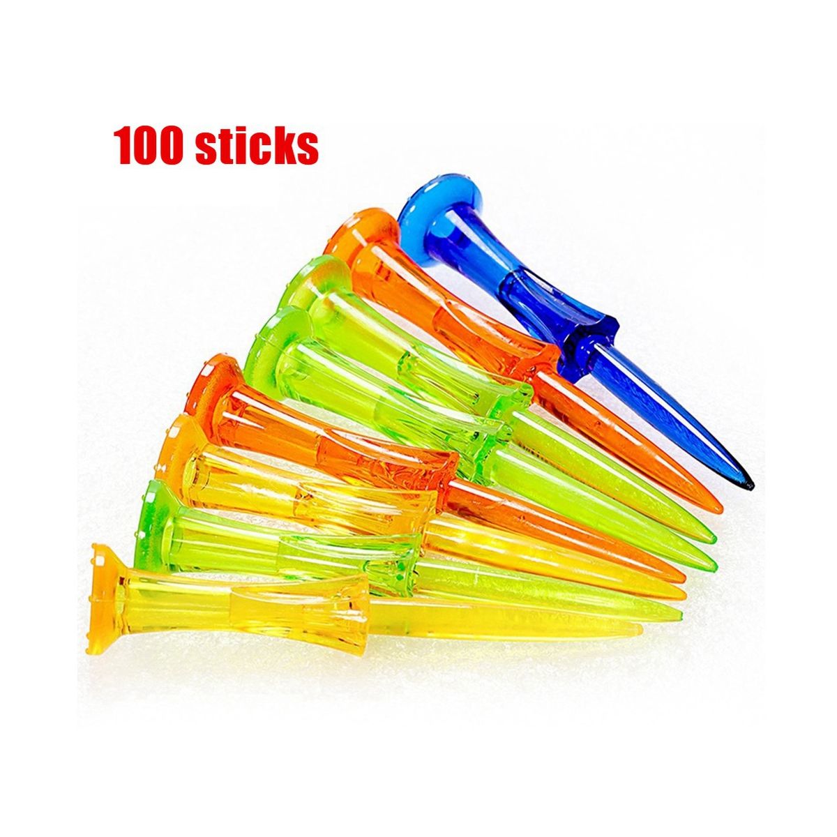 100PCS Golf Tee Portable Golf Training Tees Holder Reusable