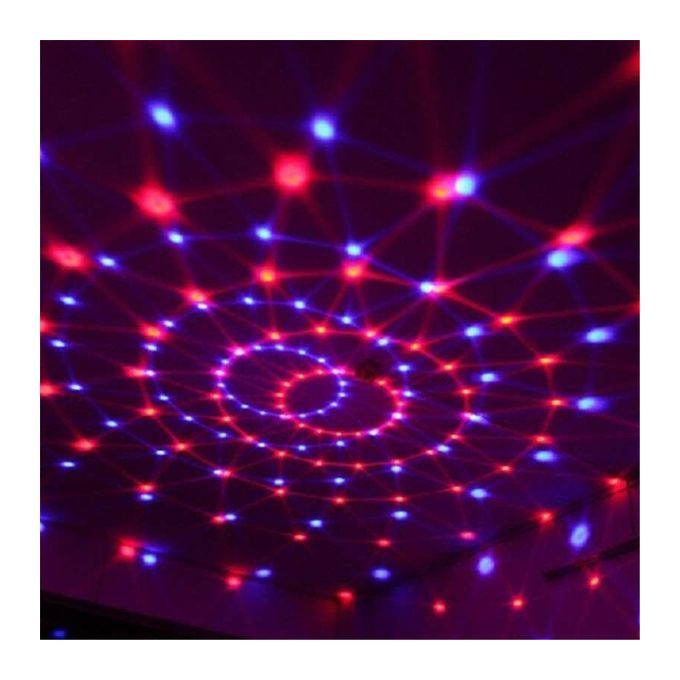 Multi-application Multi-function Mini RGB LED Magic Crystal Ball Light Party Disco Lights ( 3w Strobe Lamp Show With Remote Control ) - Multicolor