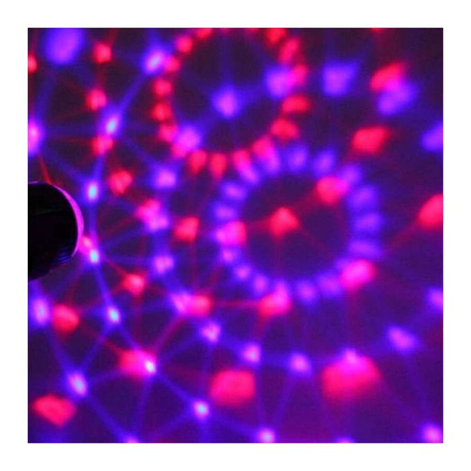 Multi-application Multi-function Mini RGB LED Magic Crystal Ball Light Party Disco Lights ( 3w Strobe Lamp Show With Remote Control ) - Multicolor