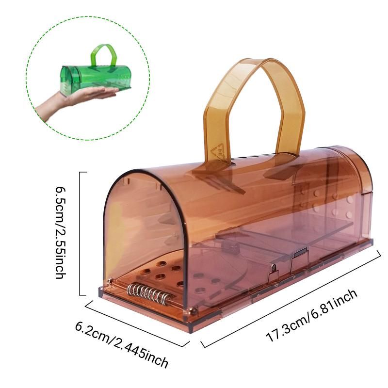 2pcs Humane Mouse Trap Reusable Mice Catch And Release (Gree