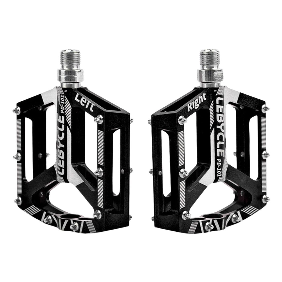 MTB Bike Pedals For Cycling Bicycle Flat Platform Pedal PD 101 Black