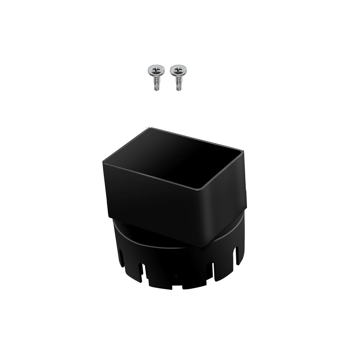 Downspout Connector Roof Rain Gutter to Downspout Adapter Black