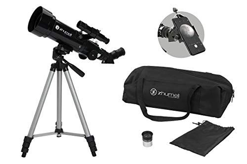 Zhumell  70mm Portable Refractor Telescope  Coated Glass Opt