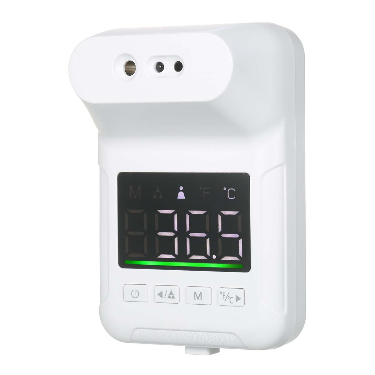 Non-Contact Digital Thermometer Voice Reading Thermometer Wall-Mounted Infrared Forehead Thermometer + Portable Fingertip Clip Pulse Oximeter TFT Display Screen Mini SpO2 Monitor Pulse Rate Measuring Oxygen Saturation Monitor