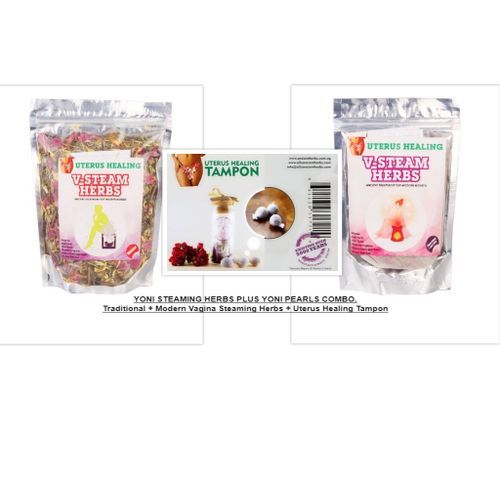 Tampon-Yoni Pearls & V-steam Combo Womb Detox