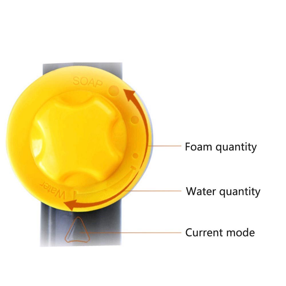 Multi-function 8 Patterns Foam Water Sprayer With 4 Water