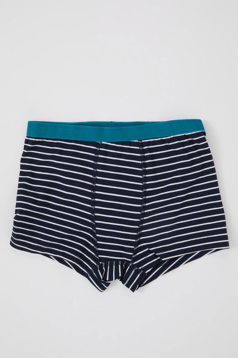 3 Piece Boy Casual Regular Fit Knitted Boxer - Navy