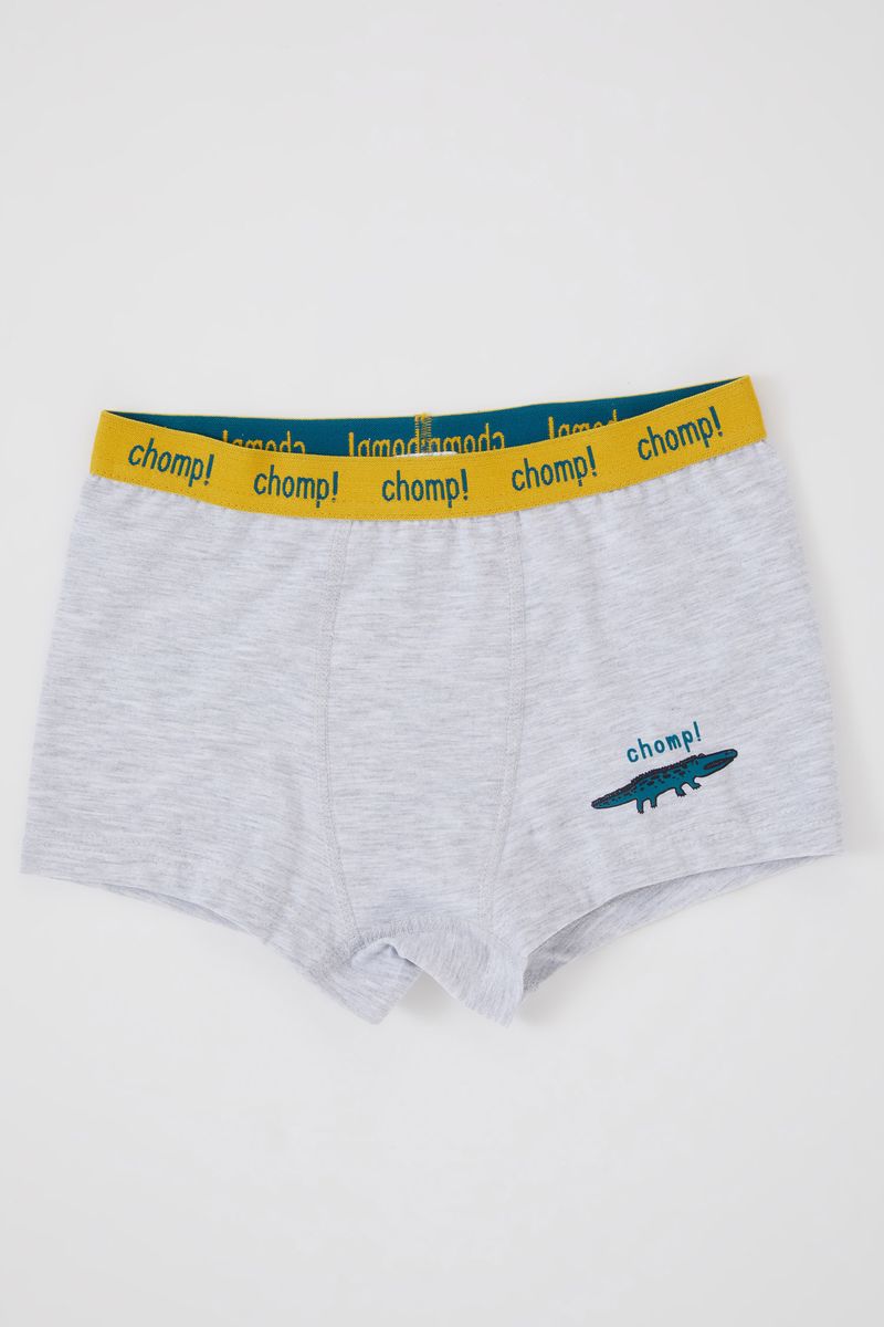 3 Piece Boy Casual Regular Fit Knitted Boxer - Navy