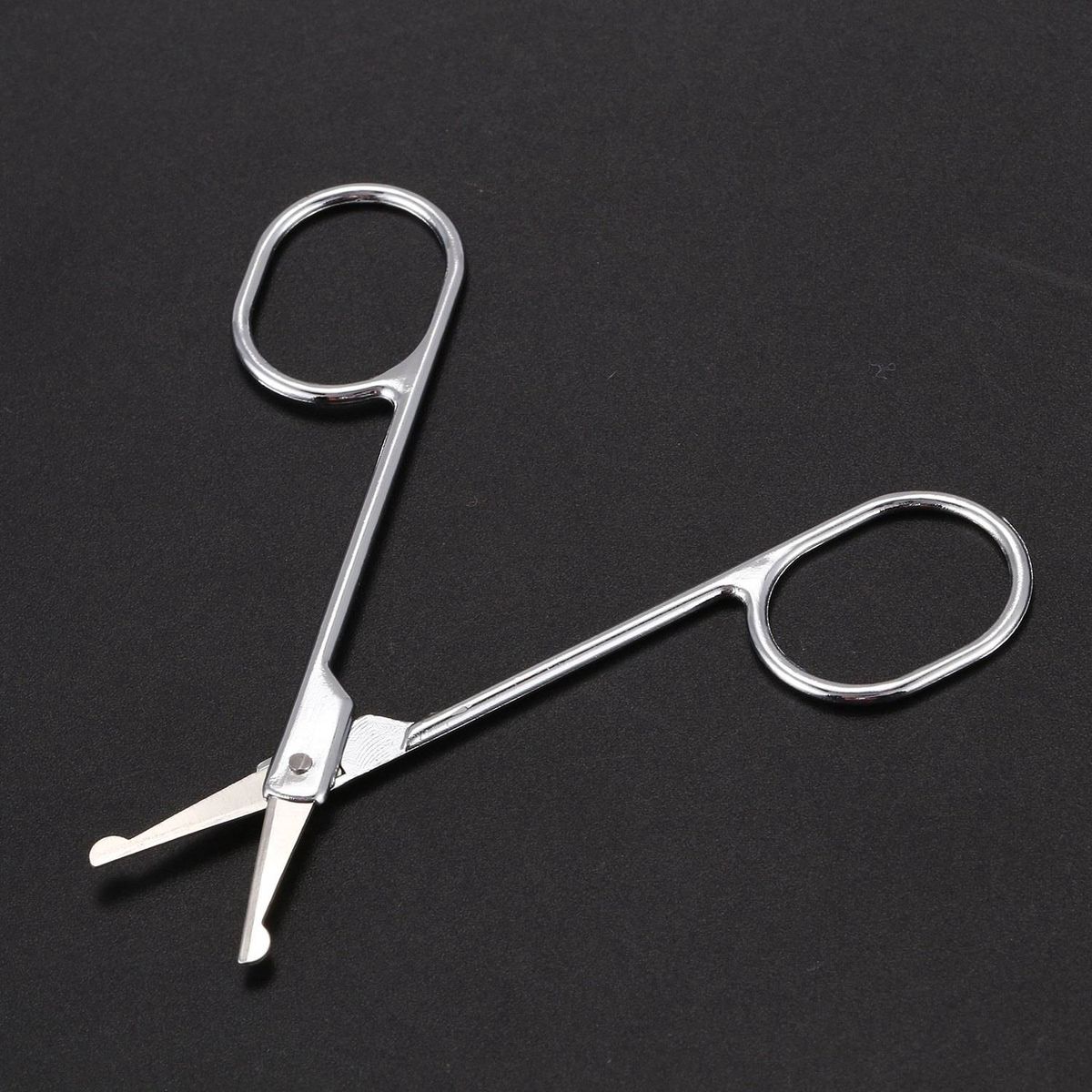 Round Tip Eyebrow Nose Hair Trimming Trimmer Scissors