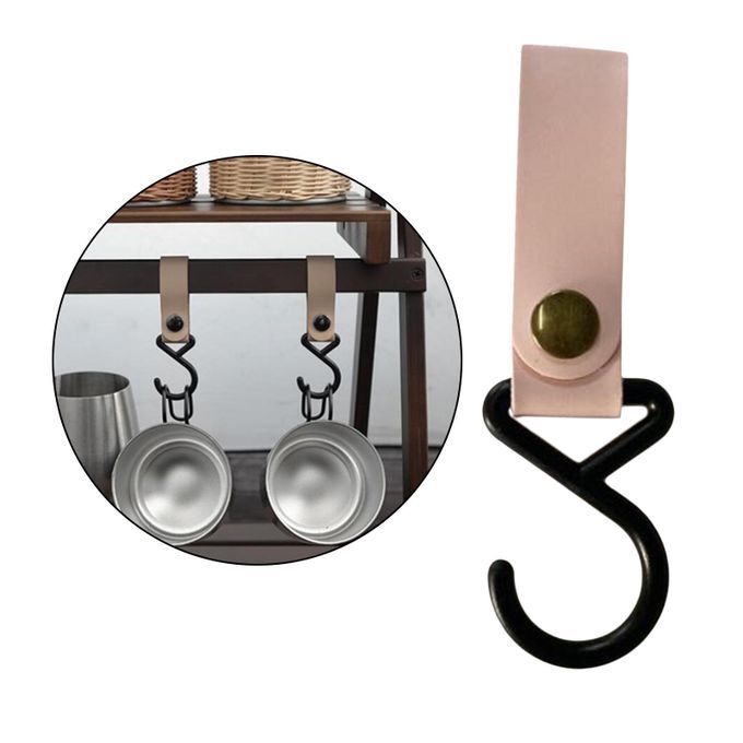 Baby Stroller Hanging Strap Hook Pram 2 Hooks Pushchair Hanger S Pink