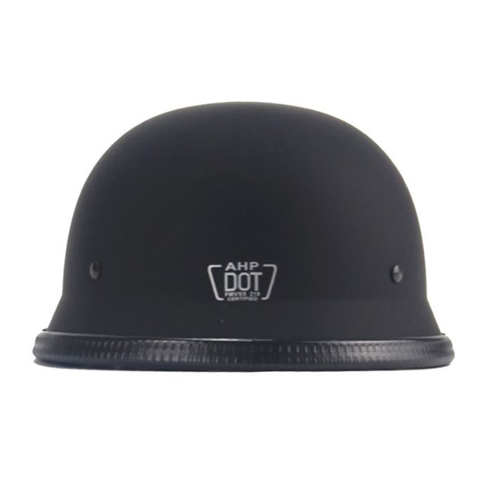 Matte Bla K German Style Vintage Motor Y Le   Half Fa E German  -black-M