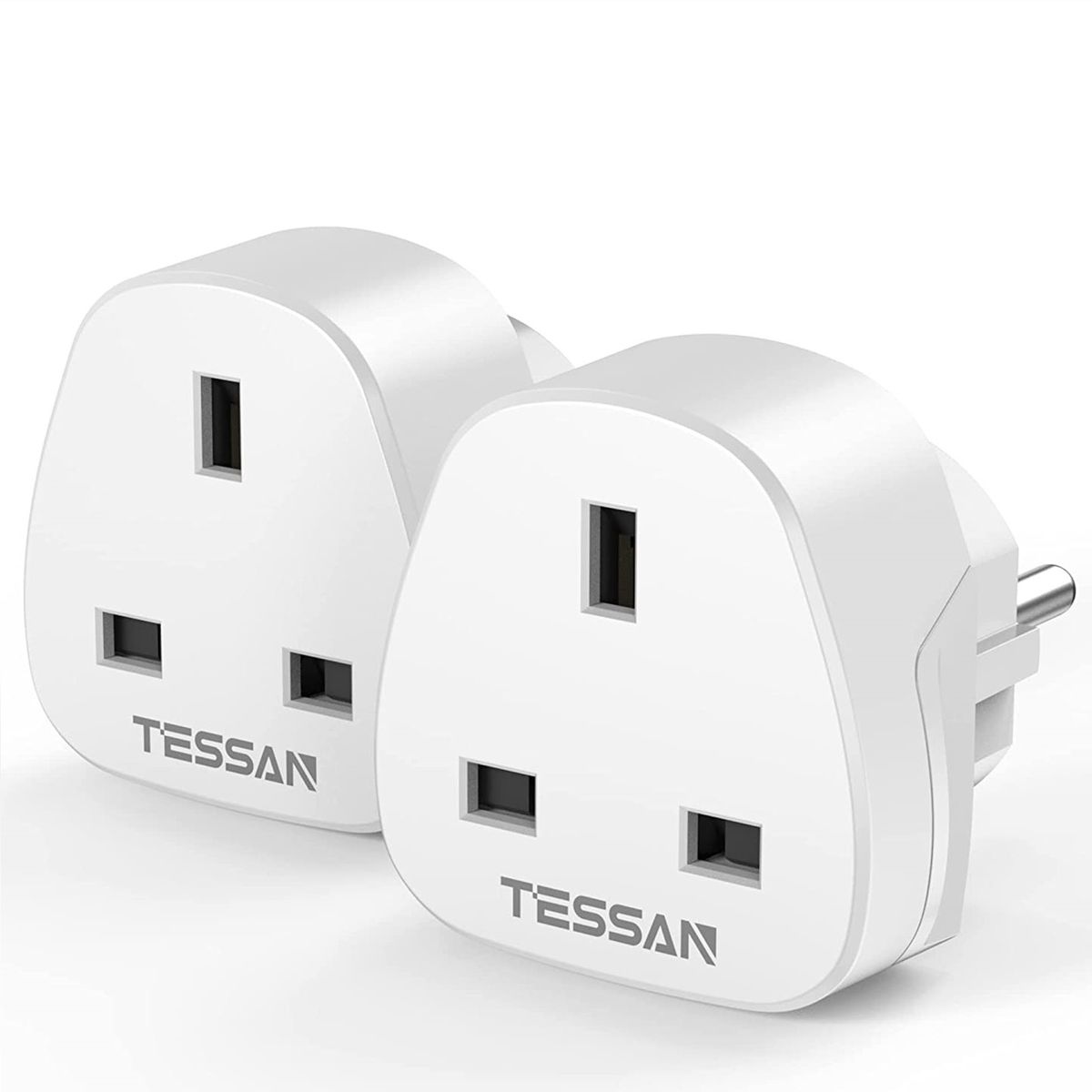 2 PCS NG To EU Plug Europe Travel Adapter With 2 USB Port