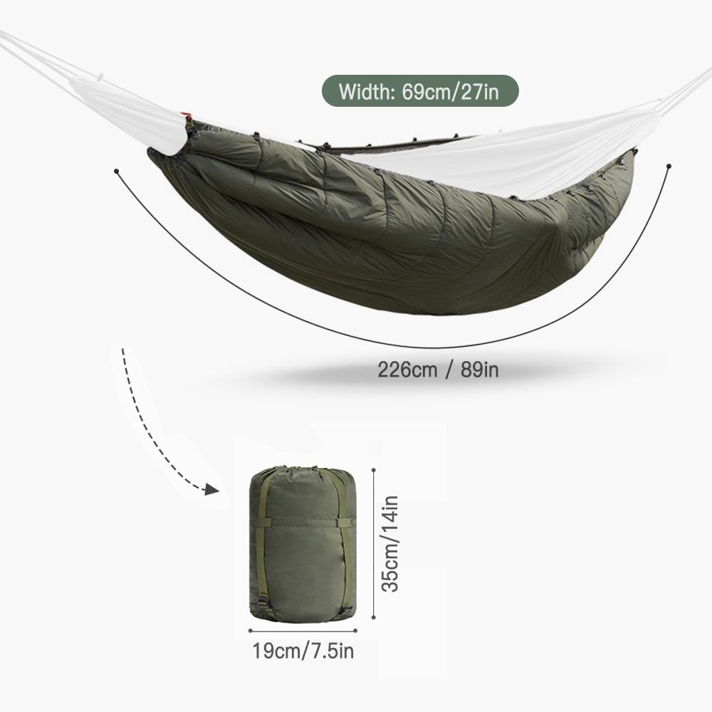 Multifunctional Hammock Underquilt Winter Warm Hammock Under