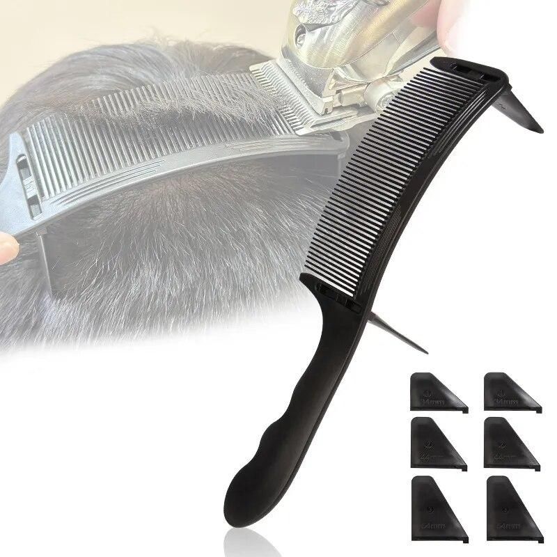 Plastic Comb Professional Barber Clipper Blending Flat Top Hair Cutting Comb for Men Heat Resistant Fade Comb Salon Styling Tool