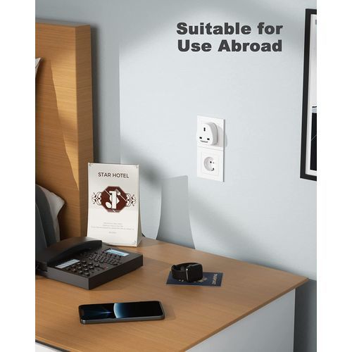 2 PCS NG To EU Plug Europe Travel Adaptor Charger 2 USB Port