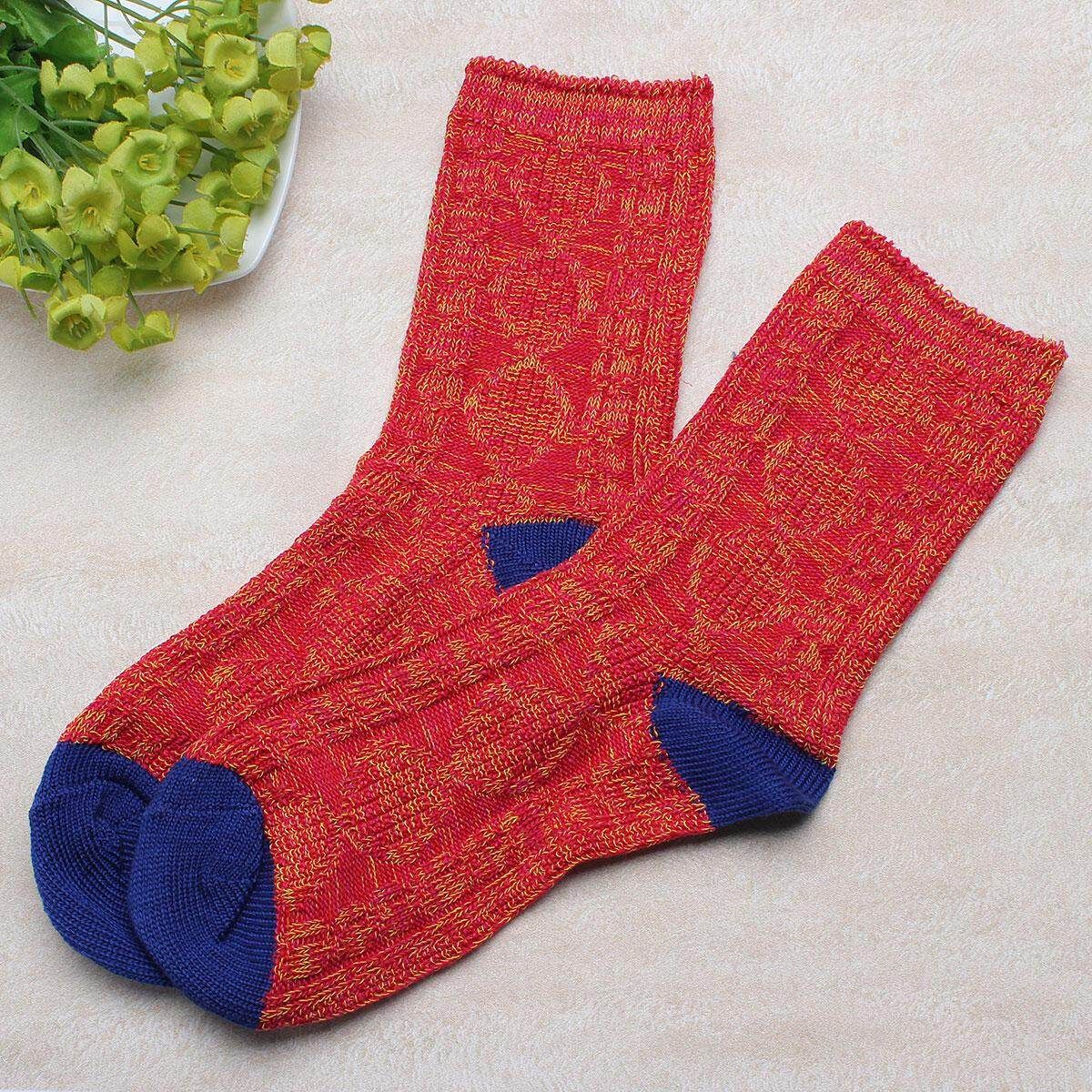 Unisex Casual Cotton Socks Design Multi- Fashion Dress Mens Women's Socks China Red