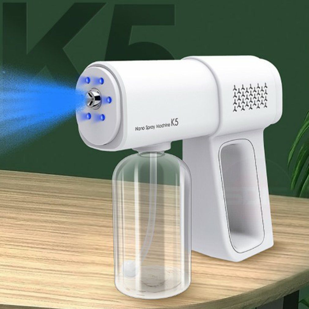 K5 380ml Hand-held Atomizer Spray Gun Nano Mist Sprayer Santitizer Machine Cordless Electric Foer For Office Garden Sprayer