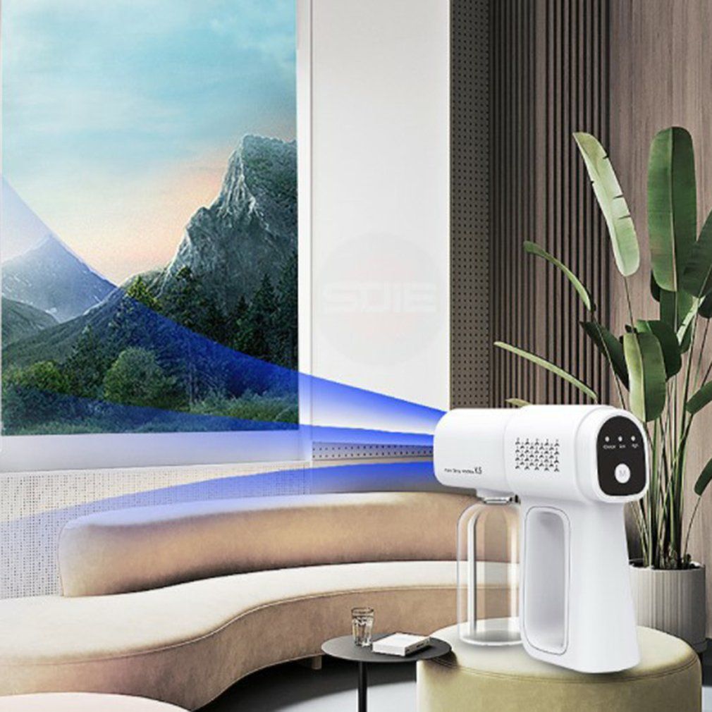K5 380ml Hand-held Atomizer Spray Gun Nano Mist Sprayer Santitizer Machine Cordless Electric Foer For Office Garden Sprayer