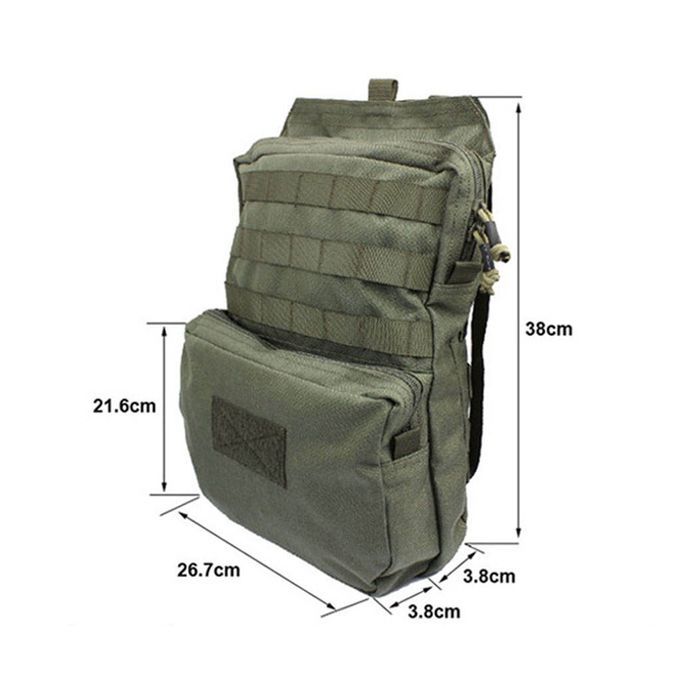 3L Hydration Backpack Cordura Without Water Bladder  Green