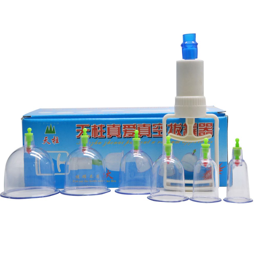 6pcs Cup Anti Family Cup Therapy Cupping Body Absorber Cupping Cellulite Vacuum Silicone Moisture Set C838 Massage