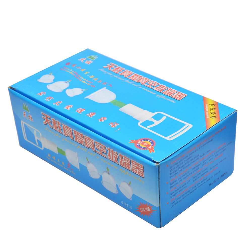 6pcs Cup Anti Family Cup Therapy Cupping Body Absorber Cupping Cellulite Vacuum Silicone Moisture Set C838 Massage
