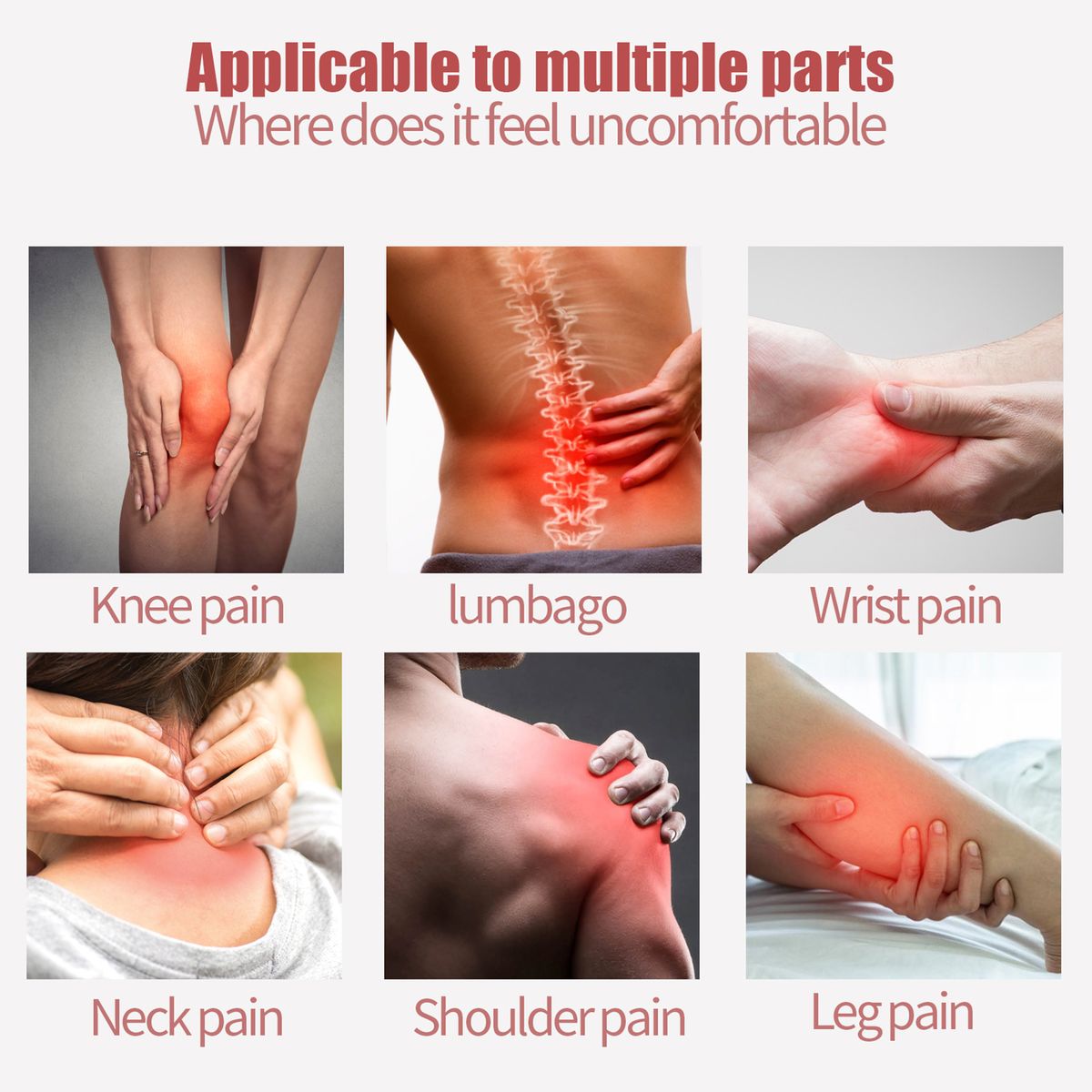 SOUTH MOON 12Pcs/Box Ginger Knee Patches Pain Relief Joint