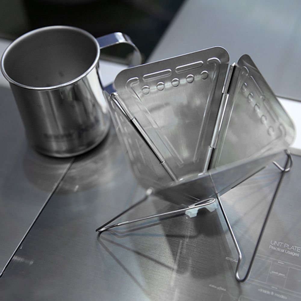 Stainless Steel Coffee Dripper Holder Foldable Coffee Filter
