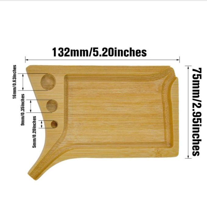 Bamboo Rolling Tray Tobacco Grinding Tray Handcrafted Durable For Mens