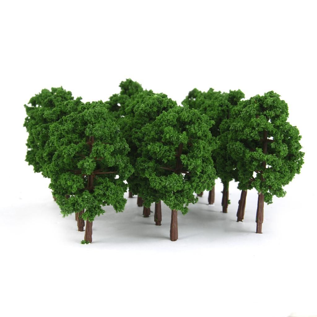 40pcs 1150 Scale 8cm Model Trees Architecture Buildings Street