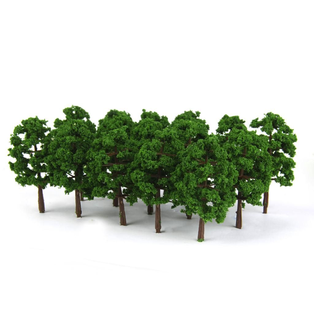 40pcs 1150 Scale 8cm Model Trees Architecture Buildings Street