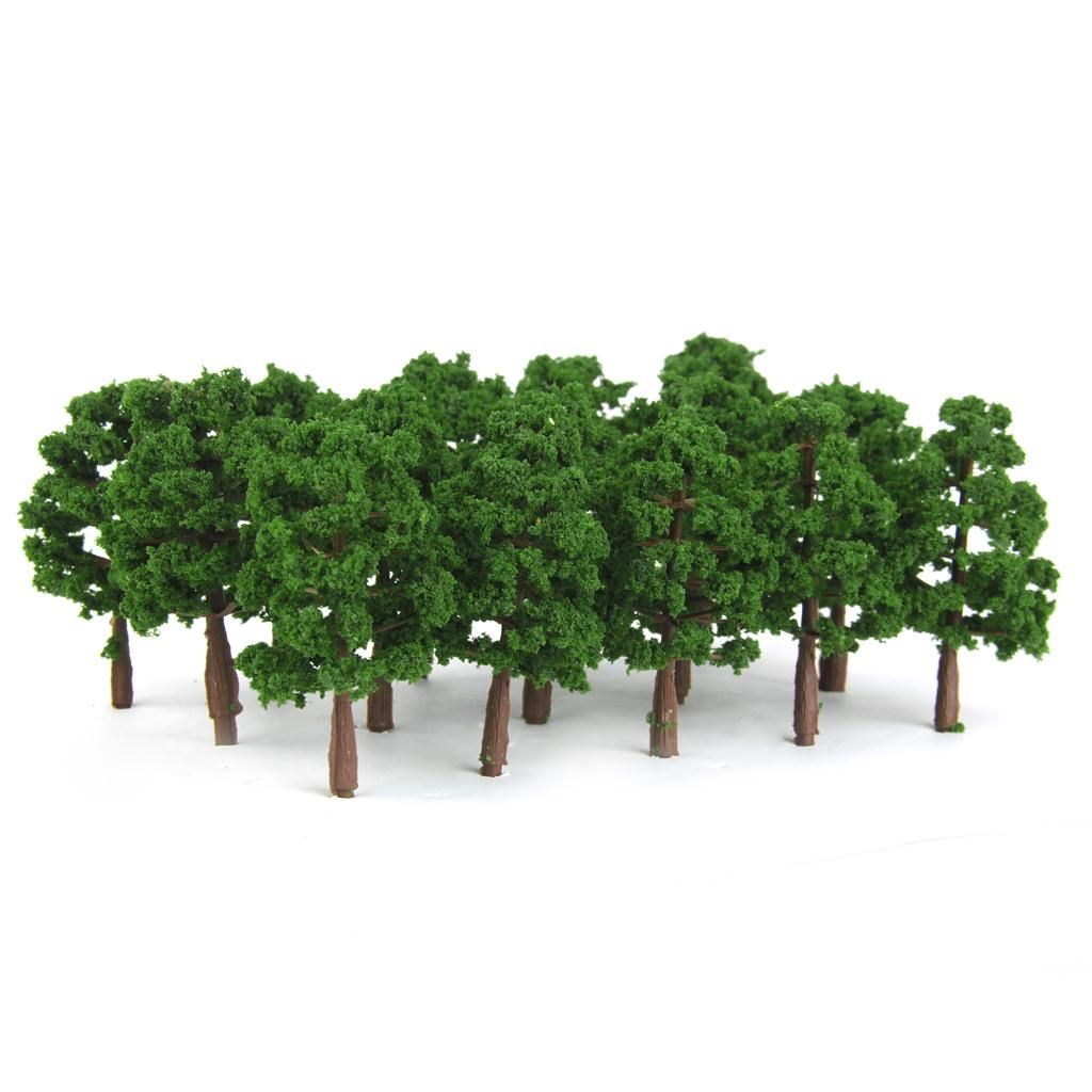 40pcs 1150 Scale 8cm Model Trees Architecture Buildings Street
