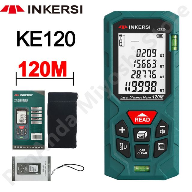 INKERSI Laser Distance Meter Tape Measure Rangefinder