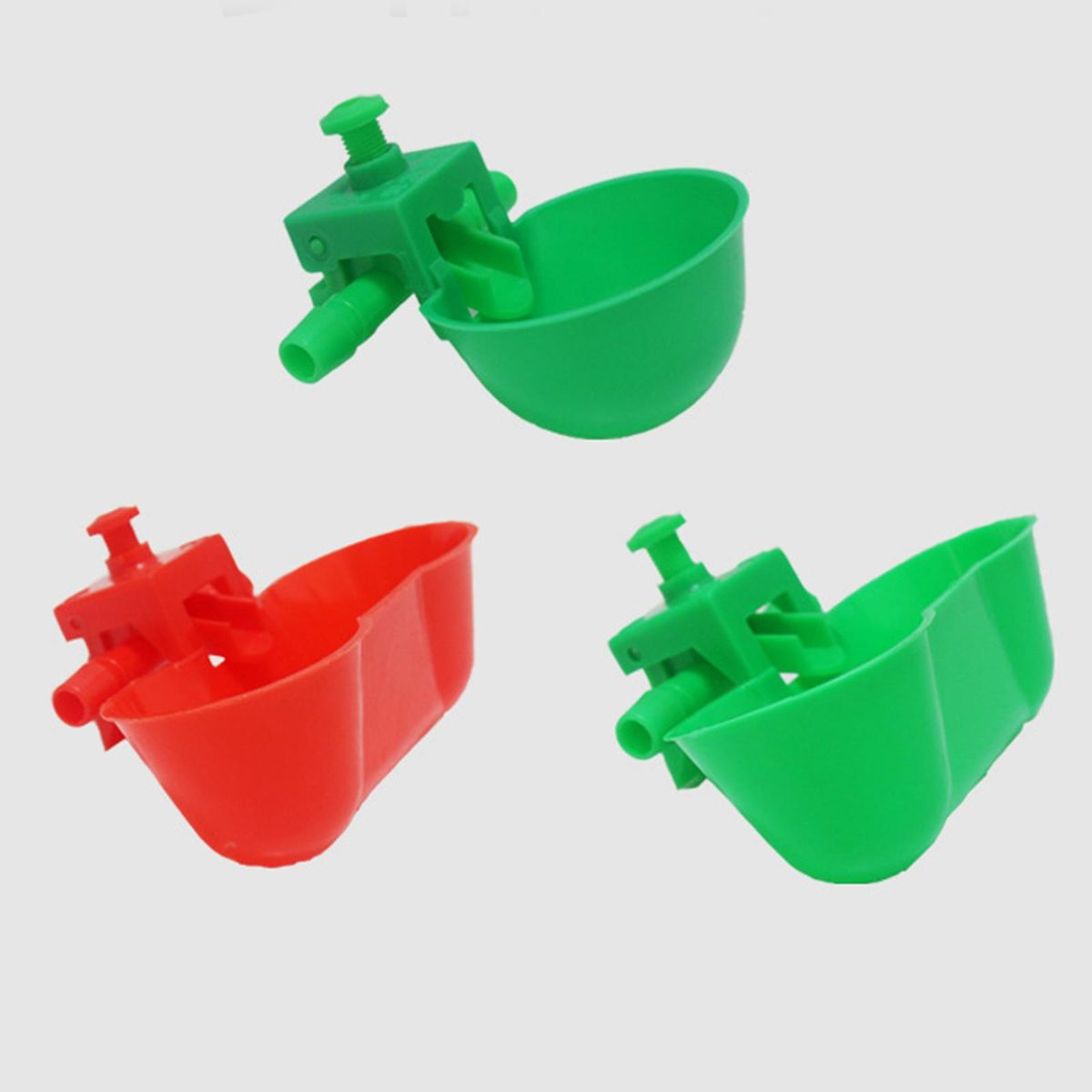 10 Pieces Chicken Drinkers Waterers Cups For  Green