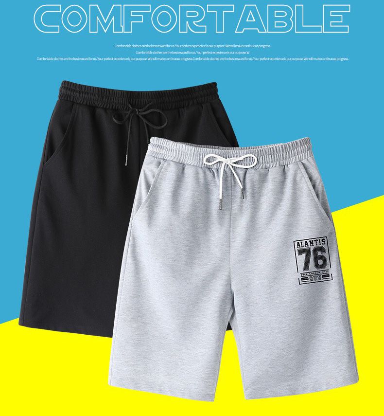 Boys 2 In 1 Sport Pants For Running/ Basketball - Black&Gray