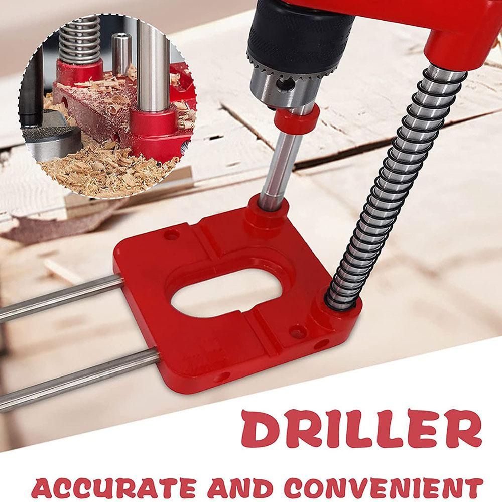 Drill Locator Portable Drilling Template Guide Precise Hole Punch Positioner Steel Woodworking Tool for Carpenter