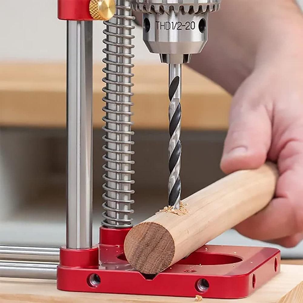 Drill Locator Portable Drilling Template Guide Precise Hole Punch Positioner Steel Woodworking Tool for Carpenter